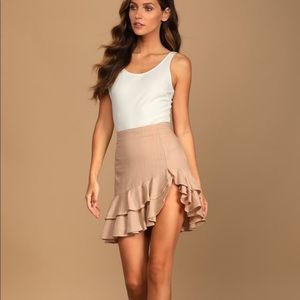 Lulus Tiered Mini Ruffle Skirt